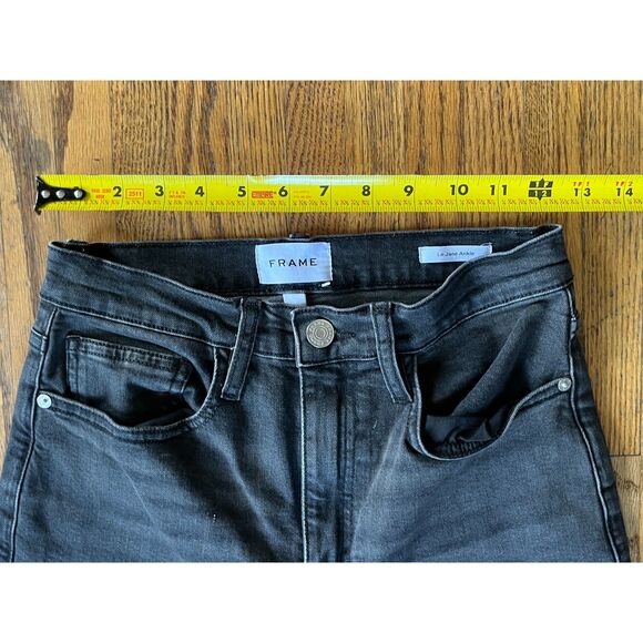 FRAME Denim Le Jane Ankle Gray Straight Leg Jeans Pants   Women's Size 26 - Picture 7 of 10